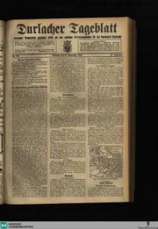 Durlacher Tagblatt : Heimatblatt für die Stadt und den früheren Amtsbezirk Durlach; Pfinztäler Bote für Grötzingen, Berghausen, Söllingen, Wöschbach u. Kleinsteinbach