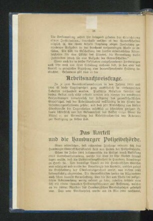 Das Kartell und die Hamburger Polizeibehörde.