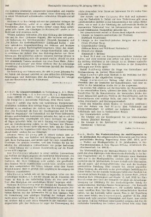 949-950 [Rezension] Archiv für Liturgiewissenschaft; Bd. IX