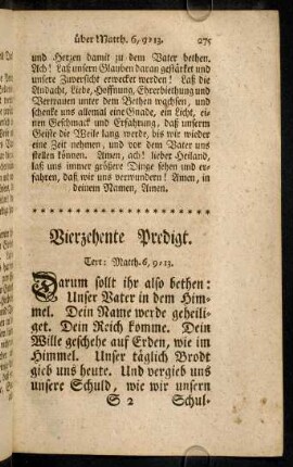 275-294, Vierzehente Predigt