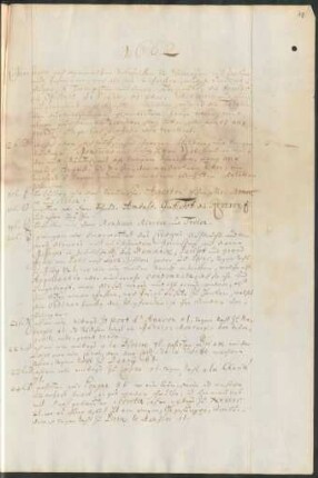Zum Jahr 1662 (teilweise mit Kopftitel 1621)