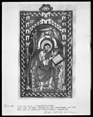 Evangeliar aus Kloster Wessobrunn — Der Evangelist Lukas, Folio 125verso
