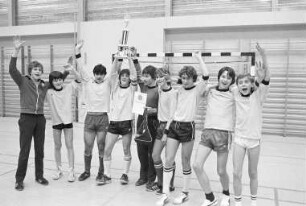 Hallen-Fußballturnier der Karlsruher Sonderschulen in der Sporthalle Rintheim um den von der Stadt Karlsruhe gestifteten Wanderpokal