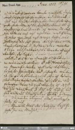 Eigenh. Brief von Carl Friedrich Ernst Frommann an August Wilhelm von Schlegel, Jena, 28.04.1808