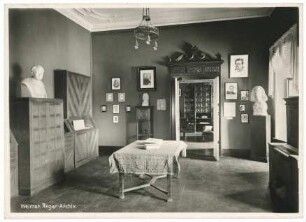 Fotografie des Max-Reger Archivs in Weimar