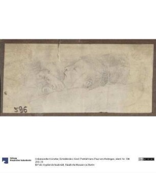 Schlafendes Kind / Porträt Hans Paul von Wolzogen