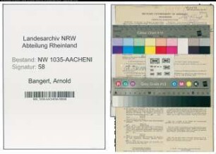Entnazifizierung Arnold Bangert , geb. 01.02.1891 (Bergmann)