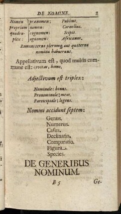 De Generibus Nominum.