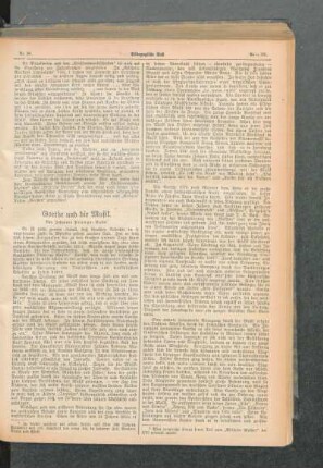 Goethe und die Musik