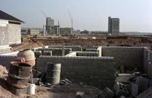 Baustelle eines Bungalows