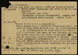 Mon ami westerdahl, aujourd'hui une amie que demeure...