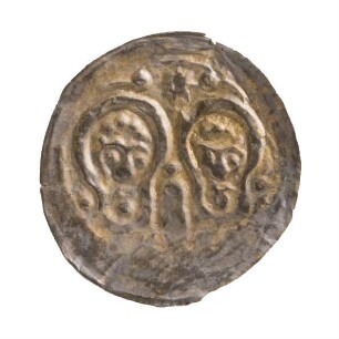Münze, Pfennig, Brakteat, Ende 12. Jh