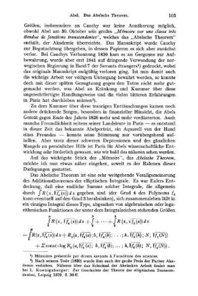 Zum Abelschen Theorem.