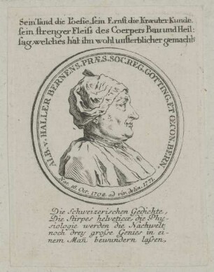 Bildnis des Alb. von Haller