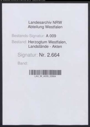 Vollmachten für die kurfürstlichen Landtagsdeputierten 1667, 1668, 1670 und 1678 (Abschriften)