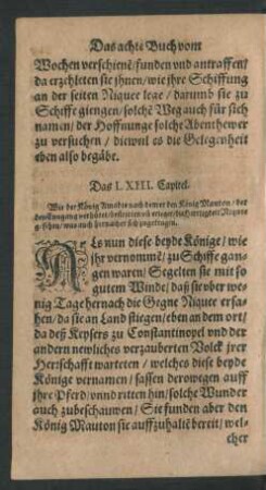 Das LXIII. Capitel.