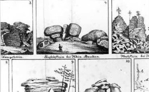Malschwitz-Kleinbautzen. Teufelsstein bei Klein-Bautzen, aus: Preusker: Blicke in die vaterländische Vergangenheit, Bd. 1, 1841