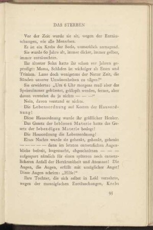 Das Sterben