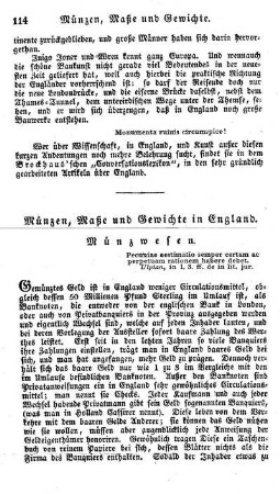 Münzen, Maße und Gewichte