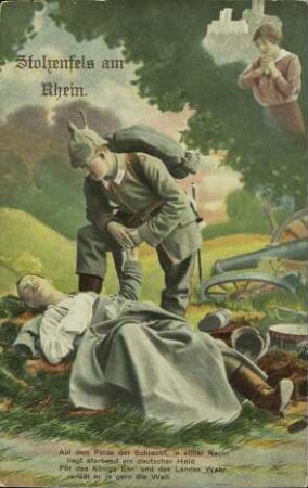 Stolzenfels am Rhein. Auf dem Felde der Schlacht [...]
