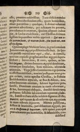 219-227, Quintus plagae Mosaicae furor, in gravi omnium ...