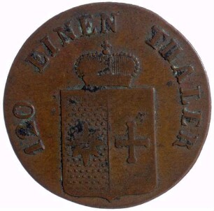 Münze, 3 Pfennig, 1843