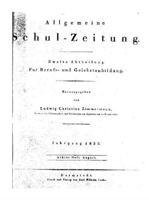 Titelblatt für die Hefte 92 - 105