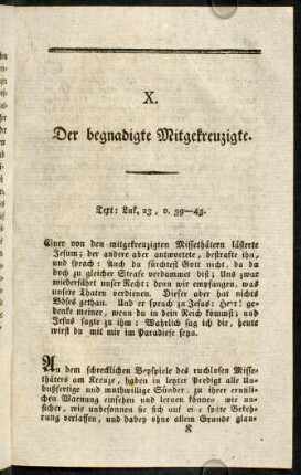 145-160, X. Der begnadigte Mitgekreuzigte.