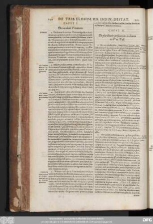 Caput I. De vocabulo Trinitatis.