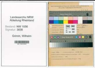 Entnazifizierung Wilhelm Grimm , geb. 07.06.1905 (Lehrer)