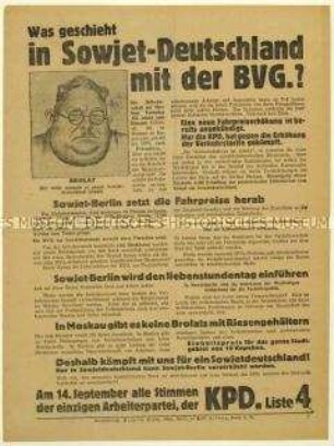 Aufruf der KPD zur Reichstagswahl 1930