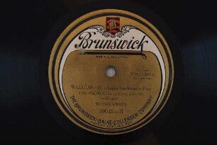 Walküre : Der Augen leuchtendes Paar (The brightly glittering eyes); (act III) / Wagner