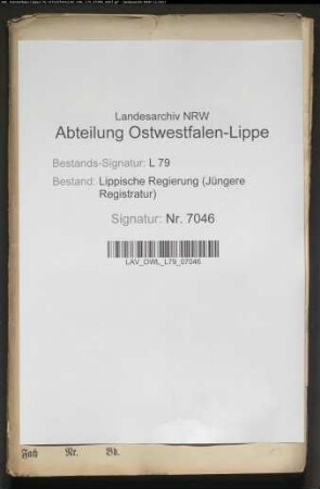 Ermittlung und Behandlung italienischer Staatsangehöriger, Gen./Spez.