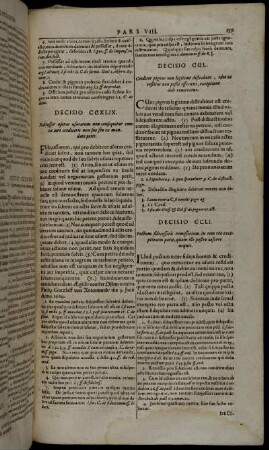 Decicio CCLI. - Decisio CCC.