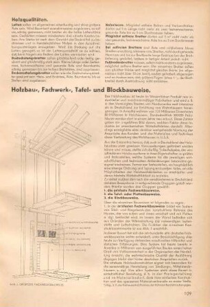 Holzbau-, Fachwerk-, Tafel- und Blockbauweise