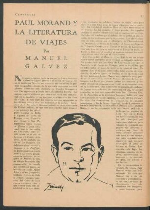 Paul Morand y la literatura de viajes