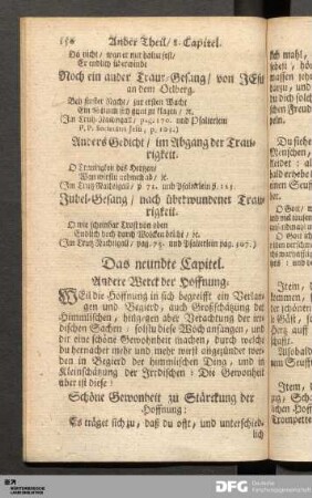 Das neundte Capitel. Andere Werck der Hoffnung.