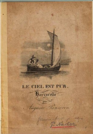 Le ciel est pur : Barcarole
