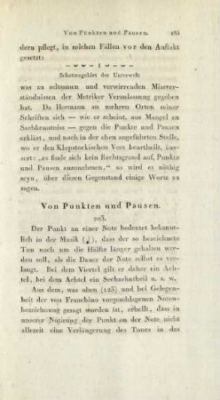 Von Punkten und Pausen.