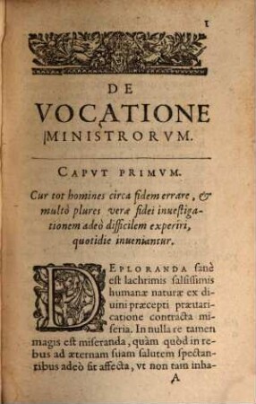 De Vocatione ministrorum Tractatus