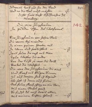 Die vier junckfrawen (Dat. fehlt); RSM 2S/771i
