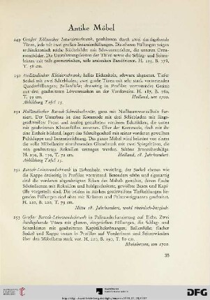 Antike Möbel (Nr. 249-323)