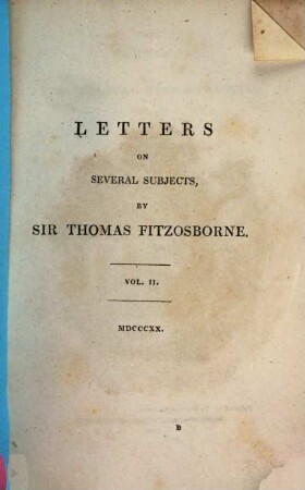 Letters on several subjects, 2