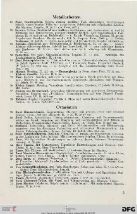 Metallarbeiten (Nr. 49-58)