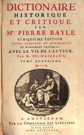 Dictionaire historique et critique, 4. M - R