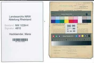 Entnazifizierung Maria Hacklaender , geb. 30.11.1919 (Sekretaerin)