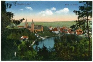 Rochlitz. Blick von der Bastei