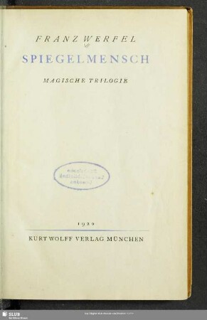 Spiegelmensch : magische Trilogie