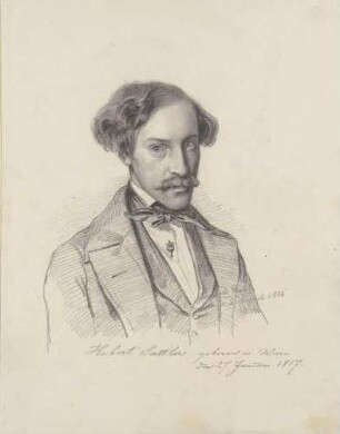 Bildnis Sattler, Hubert (1817-1904), Maler