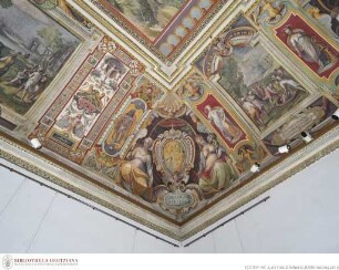 Deckendekoration mit Szenen aus der Josephsgeschichte, Wappen von Guido Ascanio Sforza